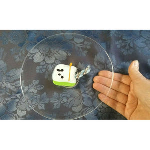 Vintage Signed Koller Abstract Art Glass Candy Dish Estate Find